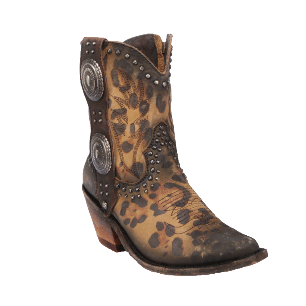 Liberty Black Ladies Shirley Chita Miel Concho Cheetah Boots LB