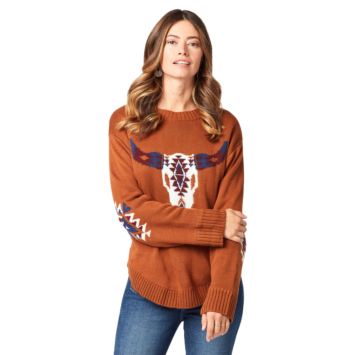 Women's Cruel Longhorn Aztec Sweater