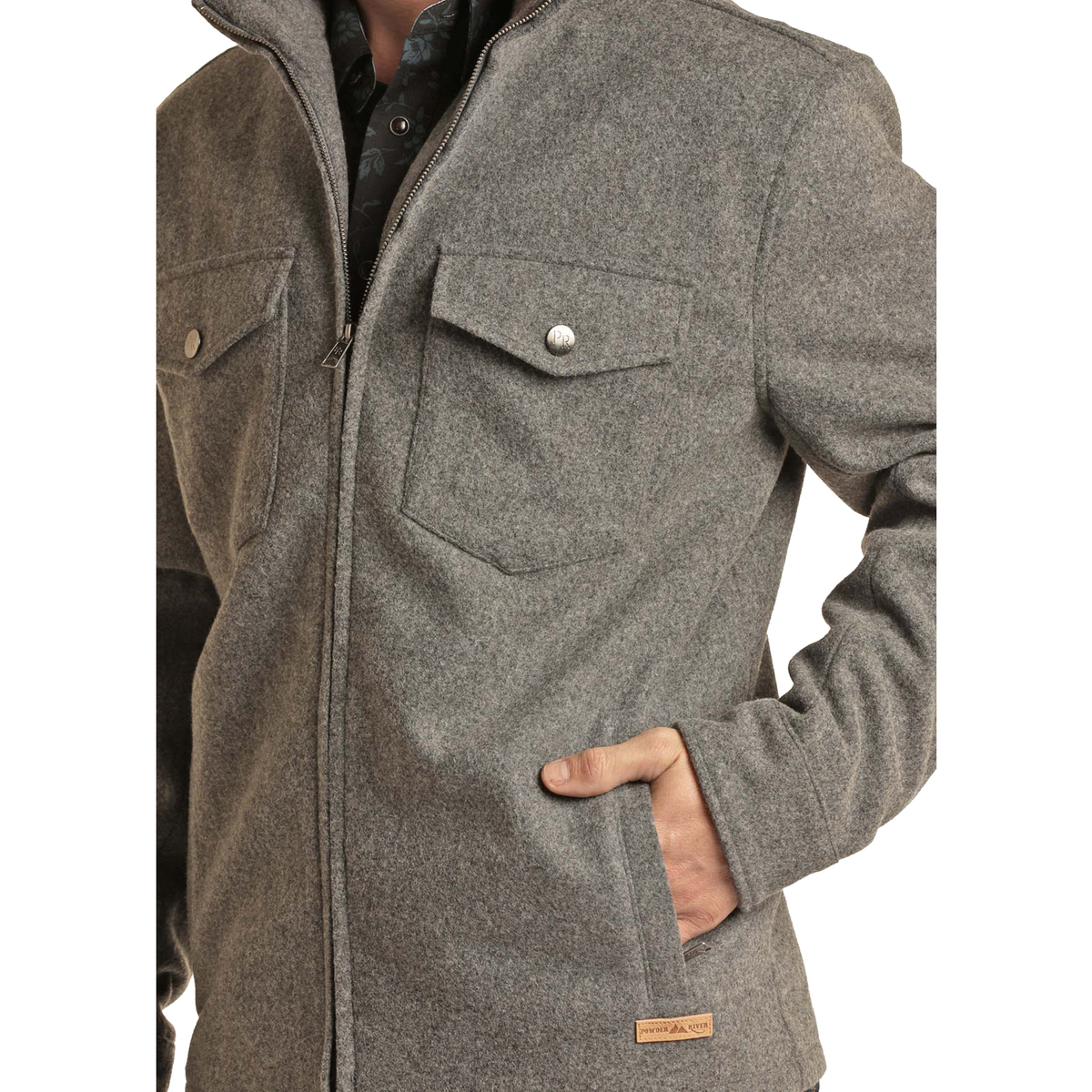 Powder River Outfitters® Men's Wool Coat Jacket PRMO92RZZA