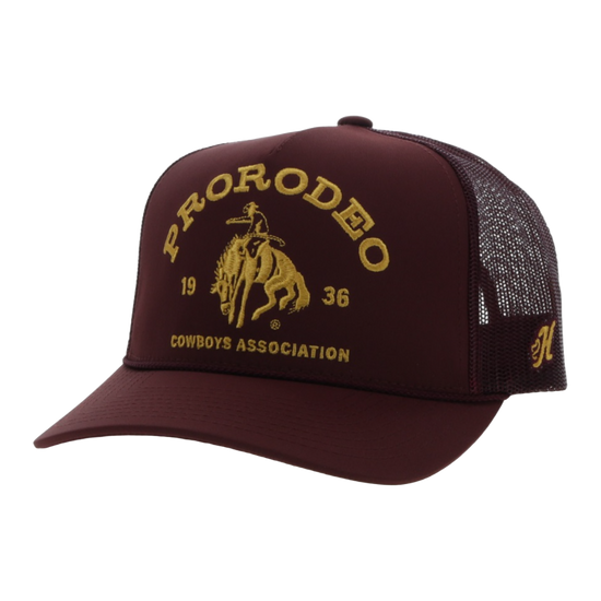 Hooey Men's Prorodeo Maroon & Gold Snapback Hat 2263T-MA