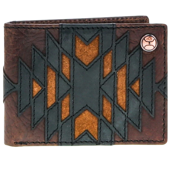 Hooey Kai Brown & Black Western Bifold Wallet HFBF031-BRBK