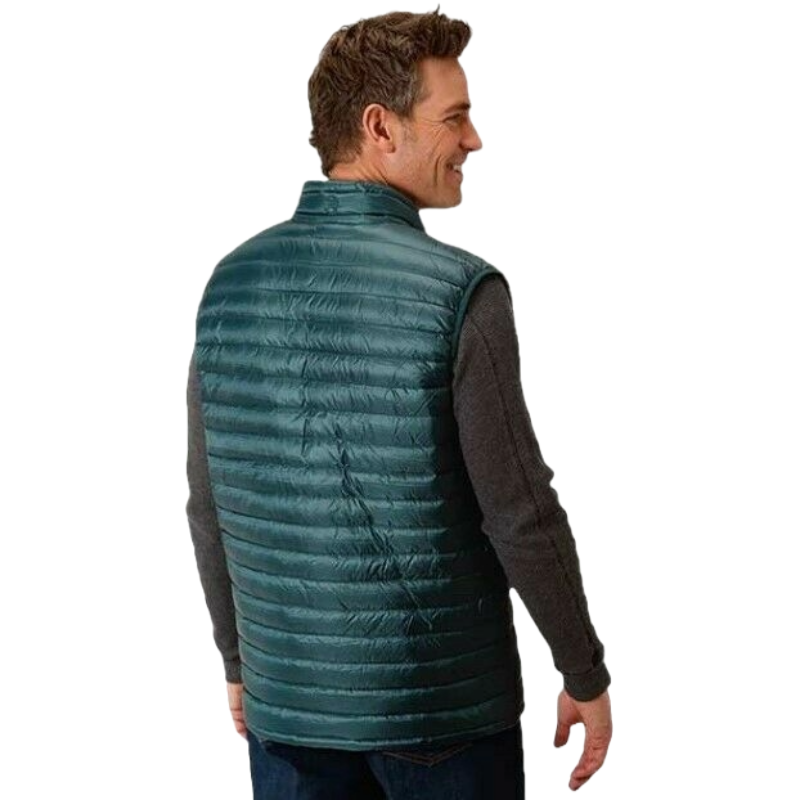 Roper Mens Teal Ripstop Crushable Parachute Vest 03-097-0695-7025