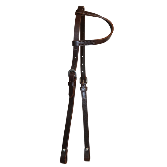 Circle Y Classic Smooth One Ear Headstall Walnut