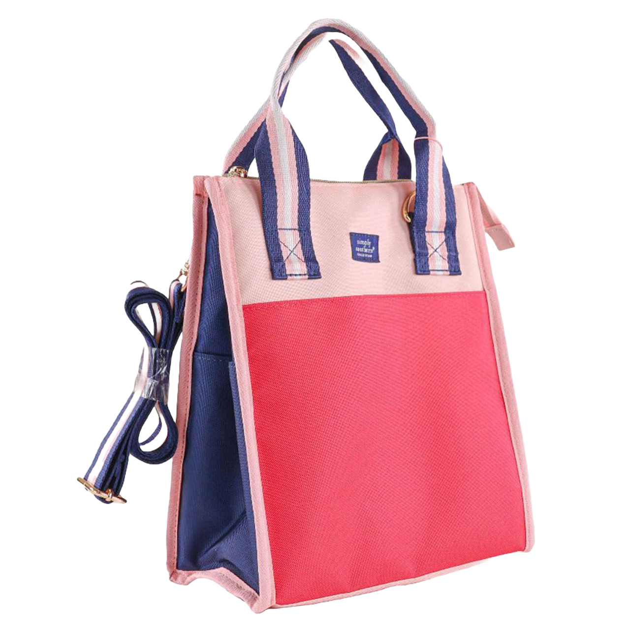 Simply Southern Punch Pink Colorblock Lunchbox 0224-BAG-SCHL-LUNCH-PUNCH