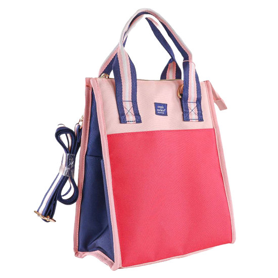 Simply Southern Punch Pink Colorblock Lunchbox 0224-BAG-SCHL-LUNCH-PUNCH