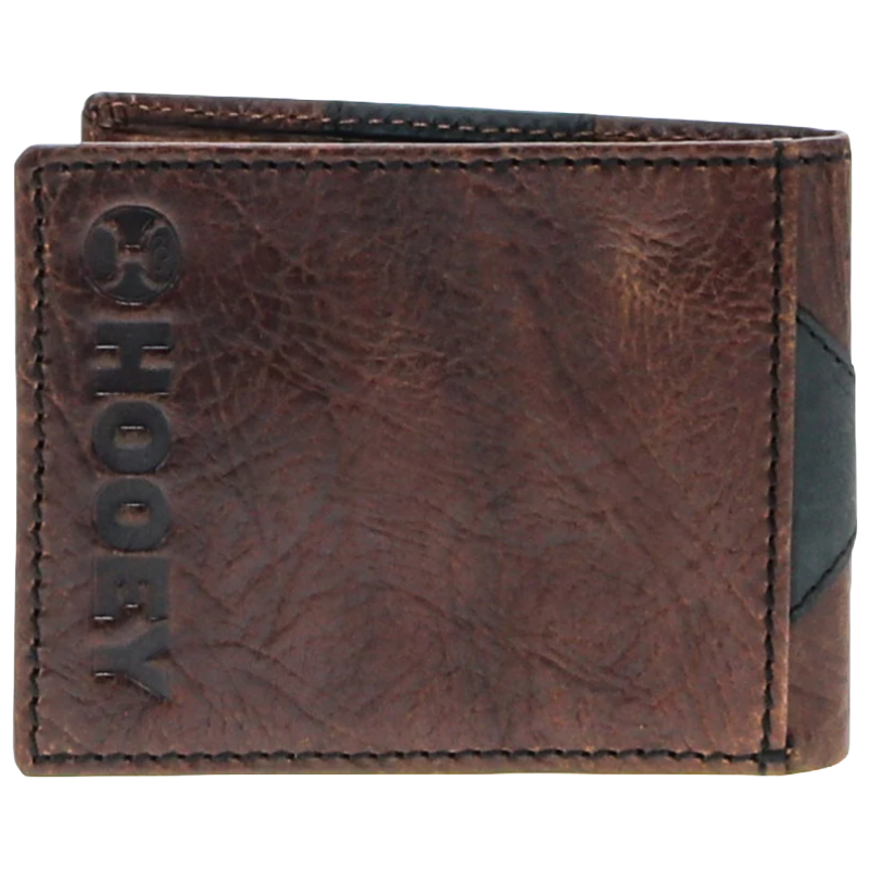 Hooey Kai Brown & Black Western Bifold Wallet HFBF031-BRBK