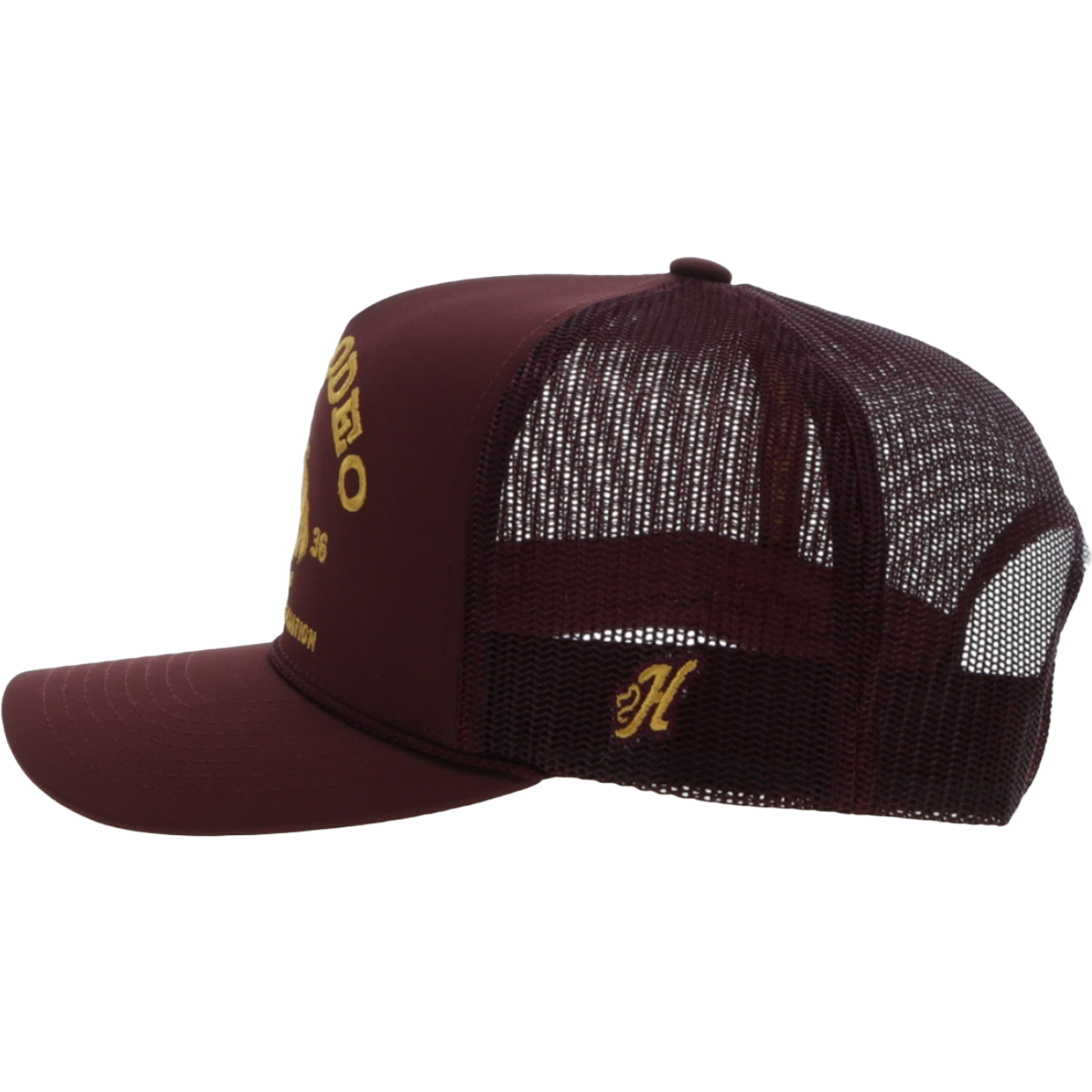 Hooey Men's Prorodeo Maroon & Gold Snapback Hat 2263T-MA