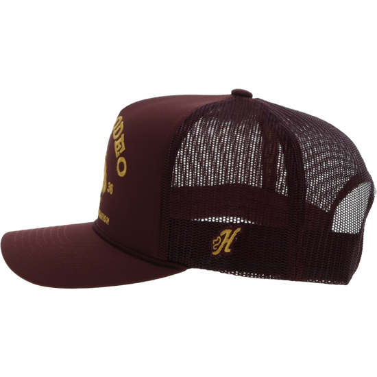 Hooey Men's Prorodeo Maroon & Gold Snapback Hat 2263T-MA