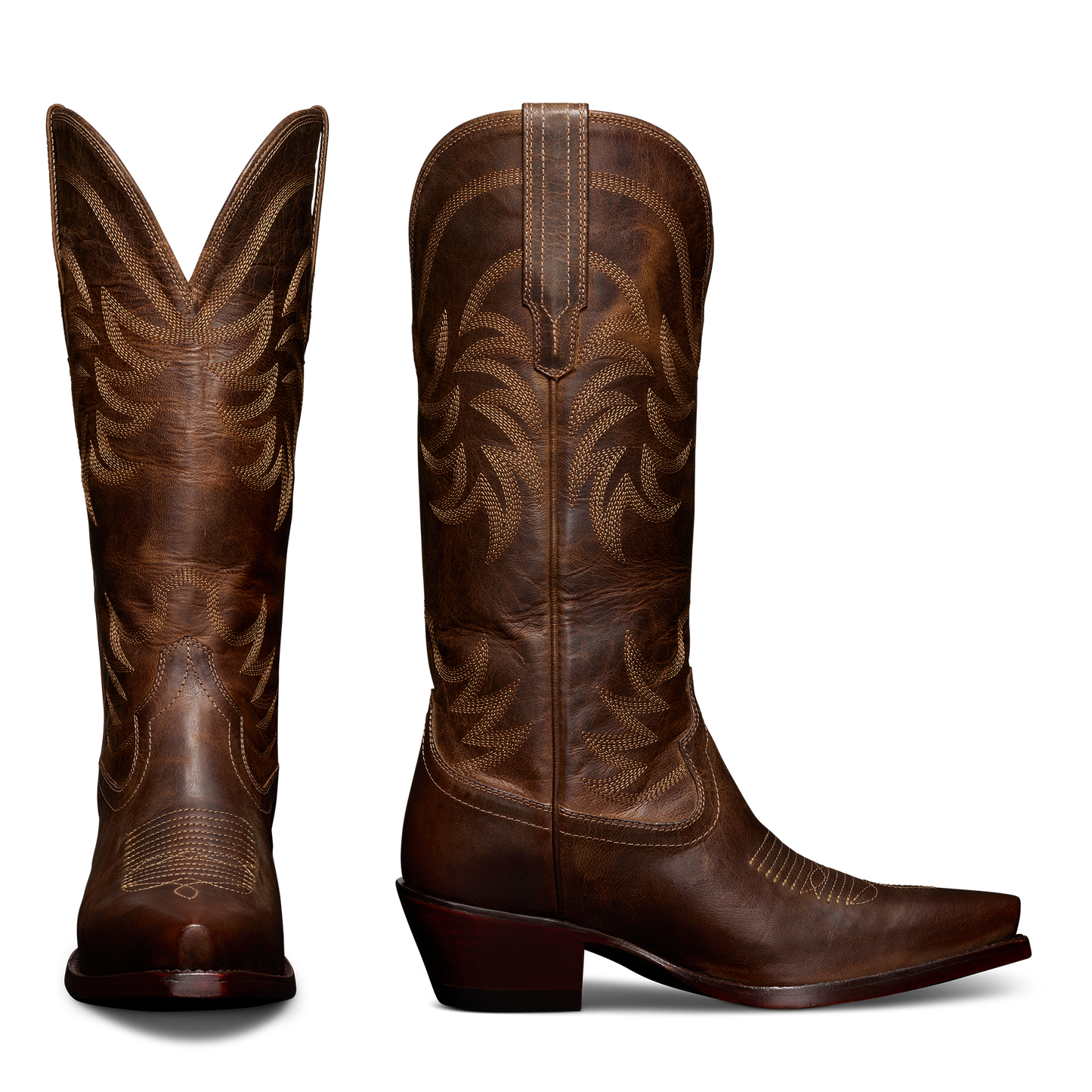 Tecovas Ladies The Annie Cafe Brown Western Boot 20007CAF