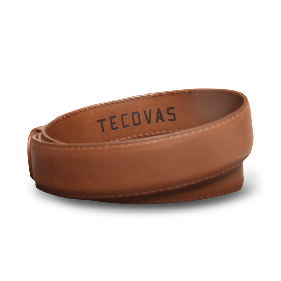 Tecovas Men's Solid Scotch Brown Leather Belt 30340SCO