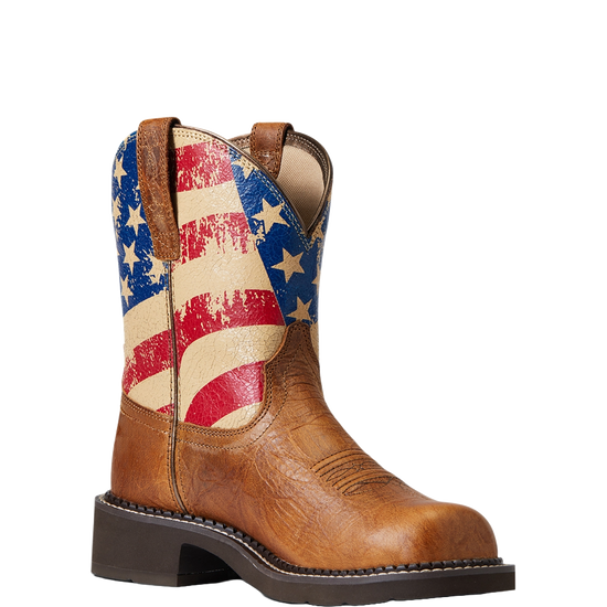 Ariat Ladies Fatbaby Heritage Patriotic Western Boot 10040269