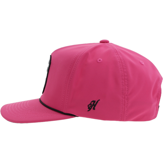 Hooey "Cheyenne" 5-Panel Pink & Black Snapback Hat 2444T-PK