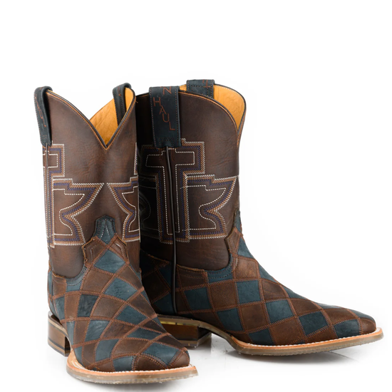 Tin Haul Men's Check Me Out Leather Western Boot 14-020-0077-0534