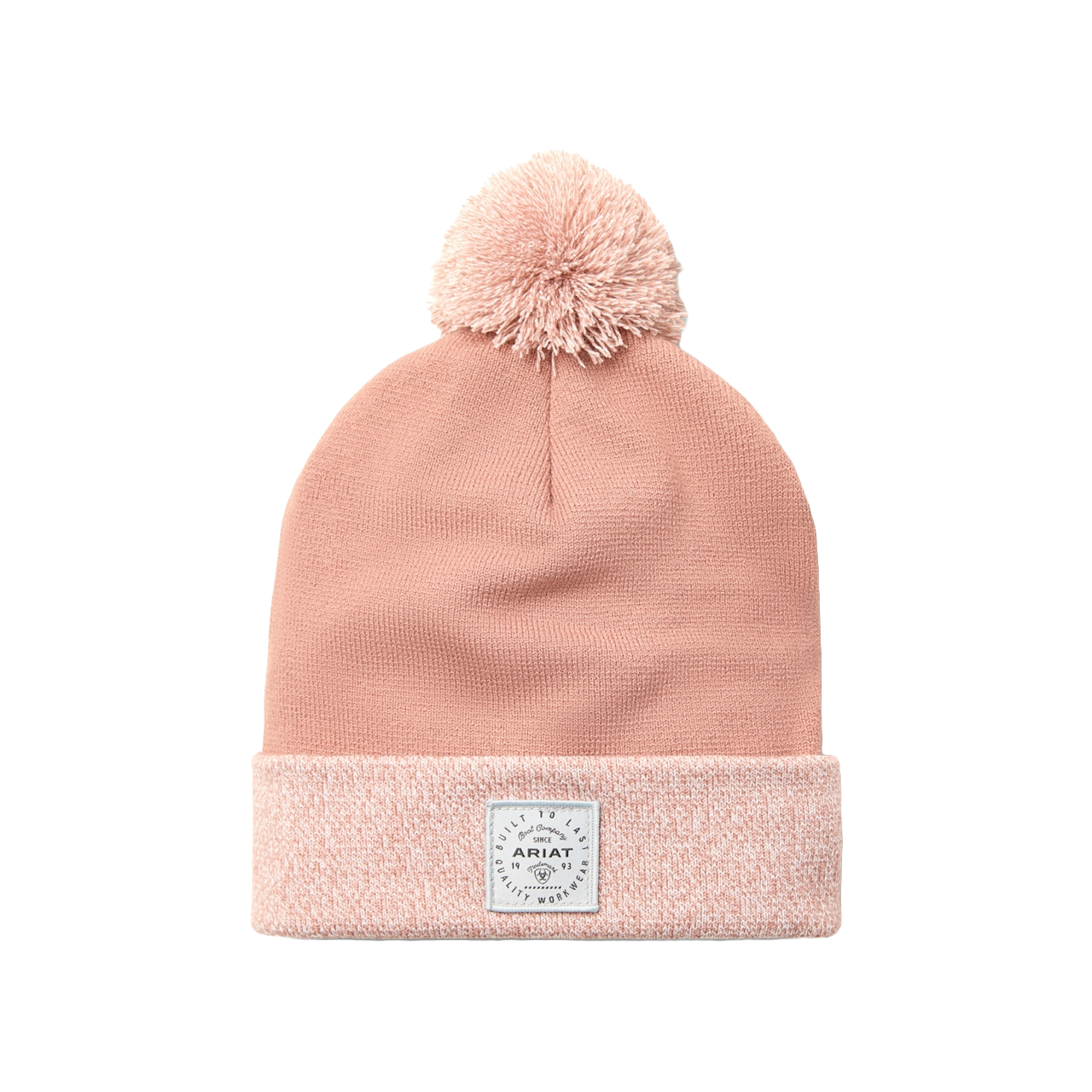 Ariat Ladies Pom Burlwood Pink Watch Cap Work Beanie 10053526