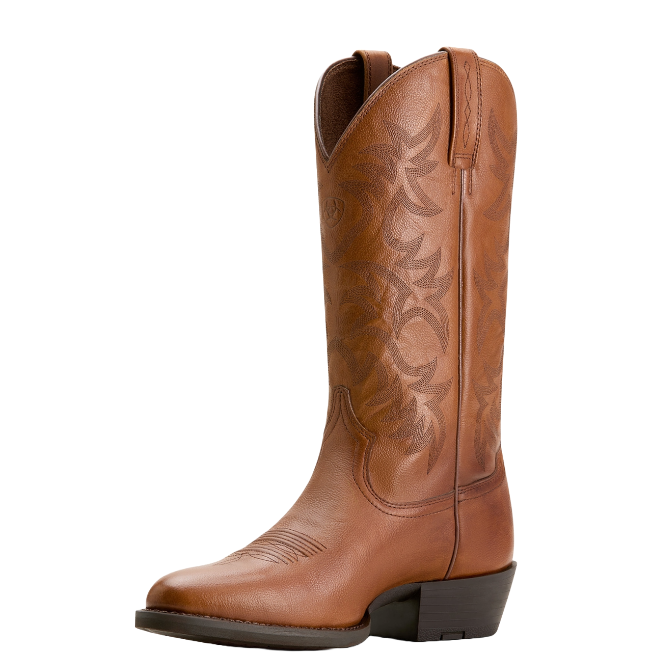 Ariat Men's Heritage R Toe Cognac Brown Western Boots 10053736