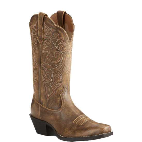 Ariat® Ladies Round Up Square Toe Vintage Bomber Brown Boots 10021620