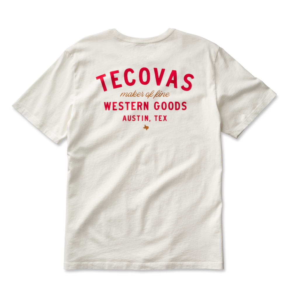 Tecovas Men's Fine Makers White Graphic T-Shirt 40216BNR