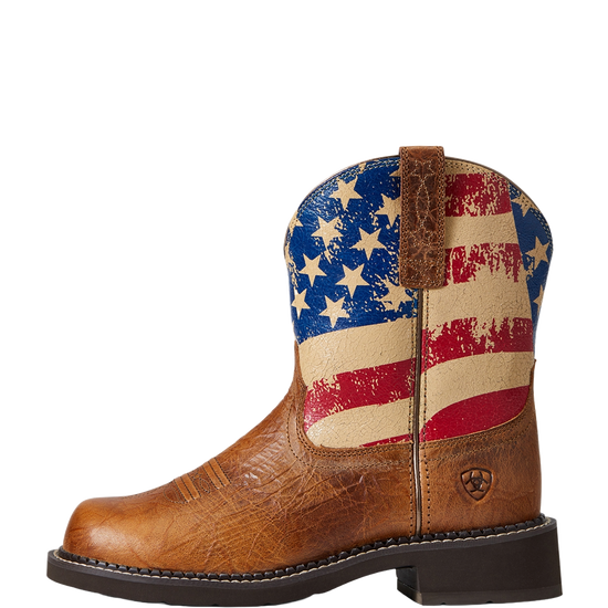 Ariat Ladies Fatbaby Heritage Patriotic Western Boot 10040269