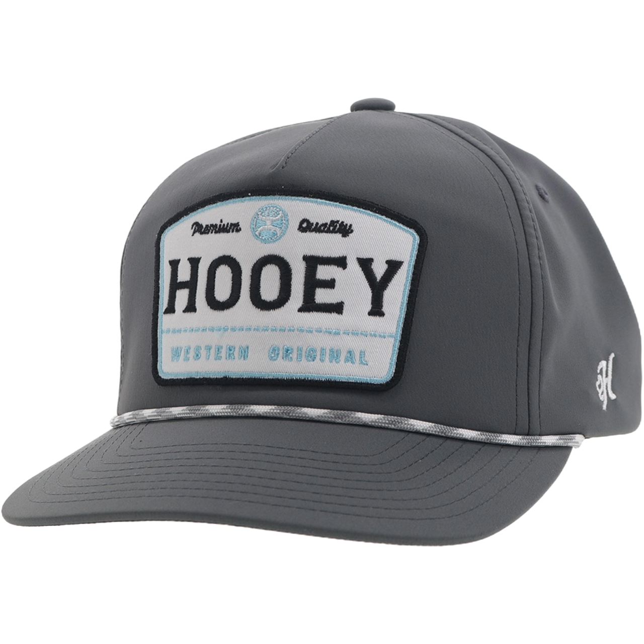 Hooey Men's "Trip" 5-Panel Grey Snapback Hat 2408T-GY