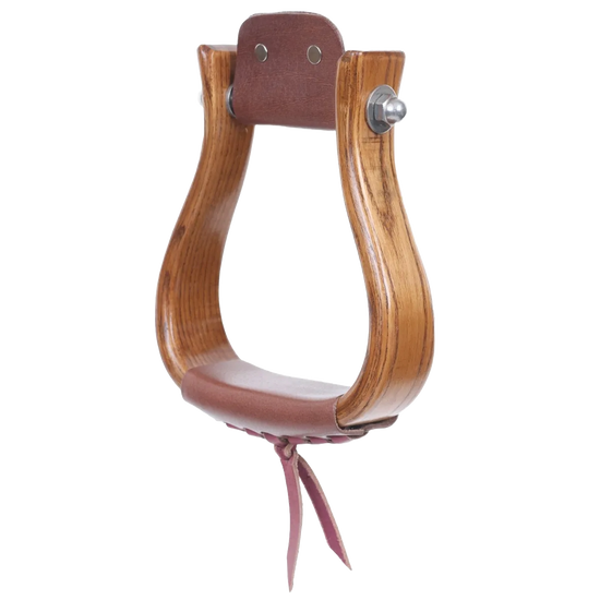 Circle Y Western Wood Stirrups Mahogany