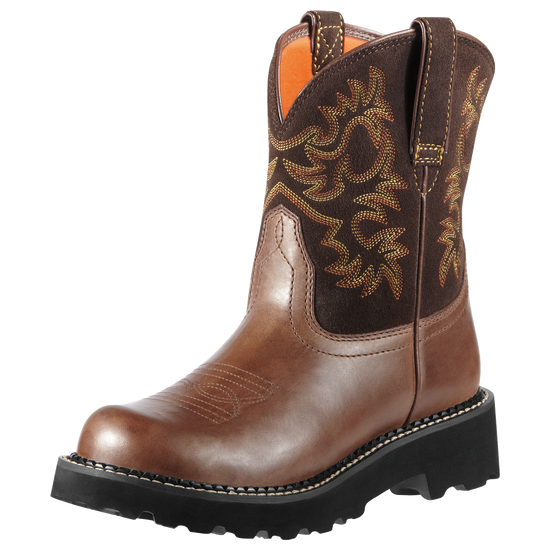 Ariat Ladies Fatbaby Brown Rebel Western Boot 10000824