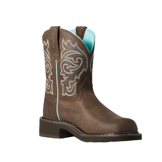 Ariat Ladies Fatbaby Heritage Mazy Java Brown Western Boots 10038377