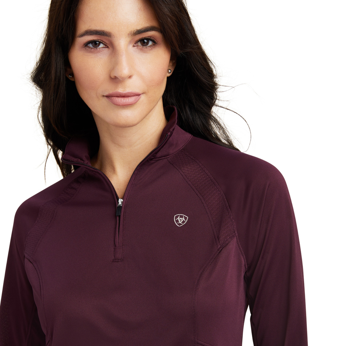 Ariat® Ladies Sunstopper 2.0 1/4 Zip Mulberry Baselayer 10041190