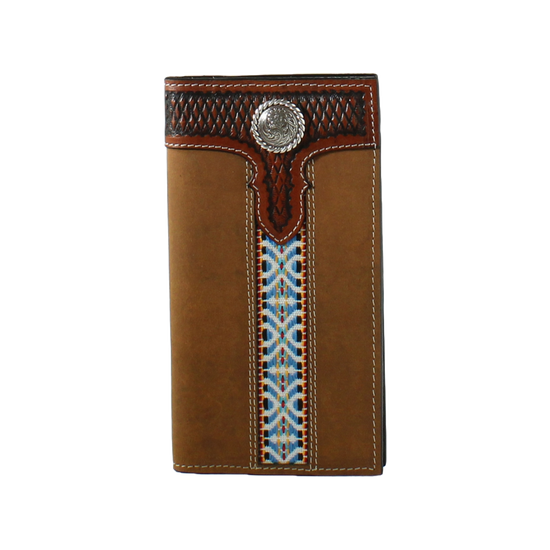 3D Mens Tooled Aztec Rodeo Wallet D250006902