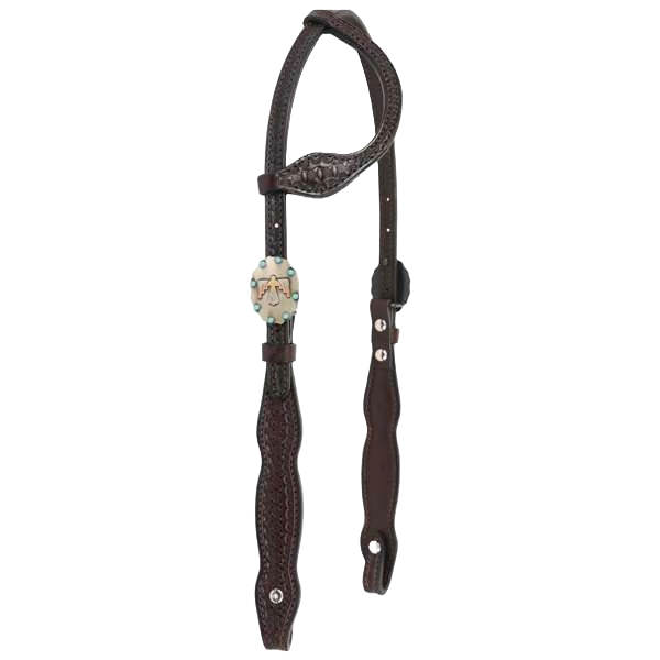 Circle Y Windsor Chocolate One Ear Headstall