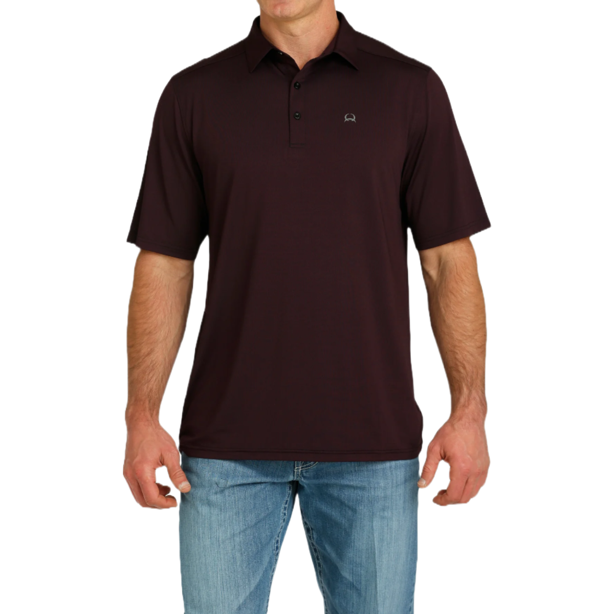 Cinch Mens Arenaflex Purple Polo Shirt MTK1863038