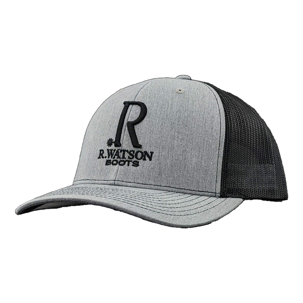 R.Watson Graphic Heather Grey & Black Richardson Trucker Cap 112-HGB-A