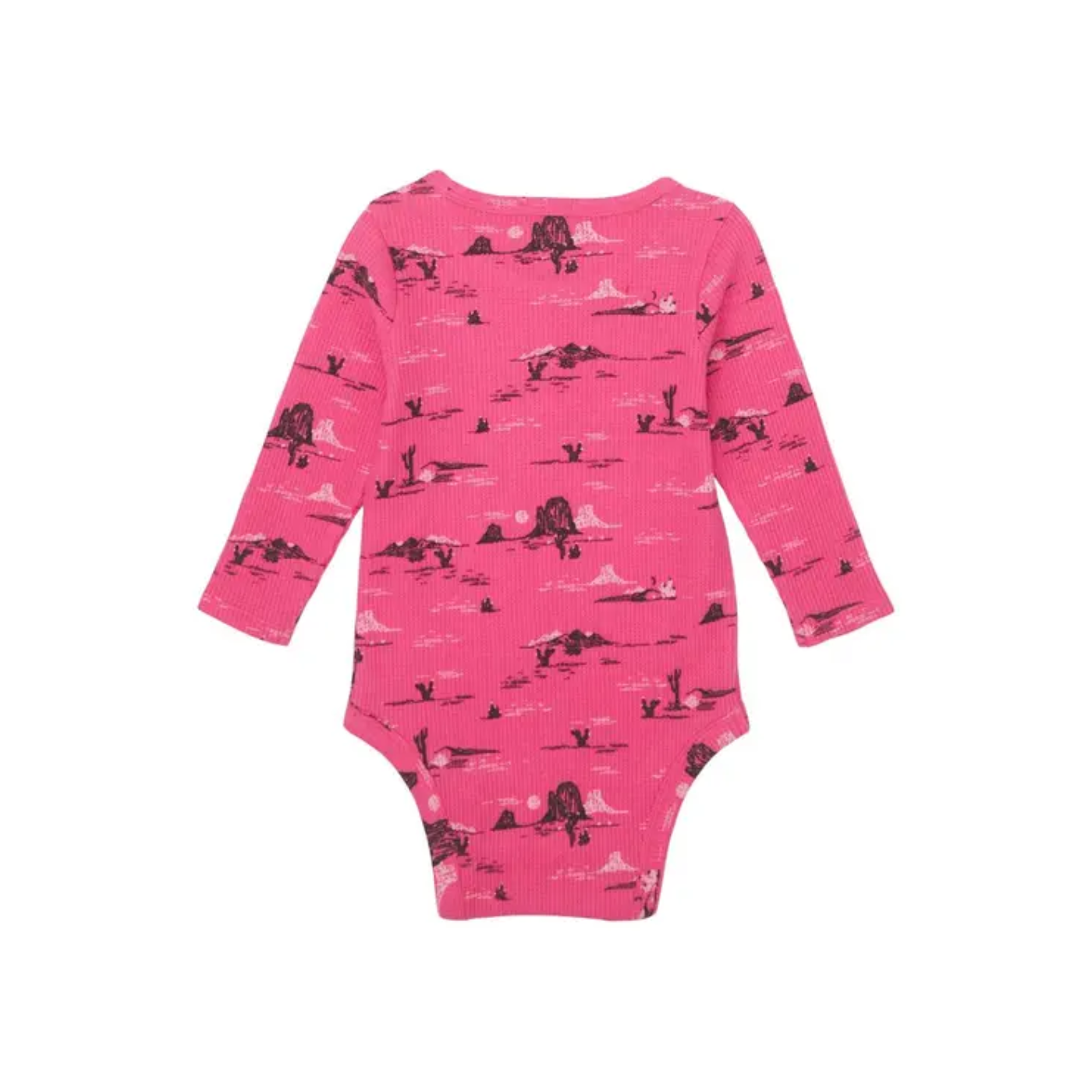 Wrangler Baby Girl Pink Desert Print Knit Bodysuit 112356570