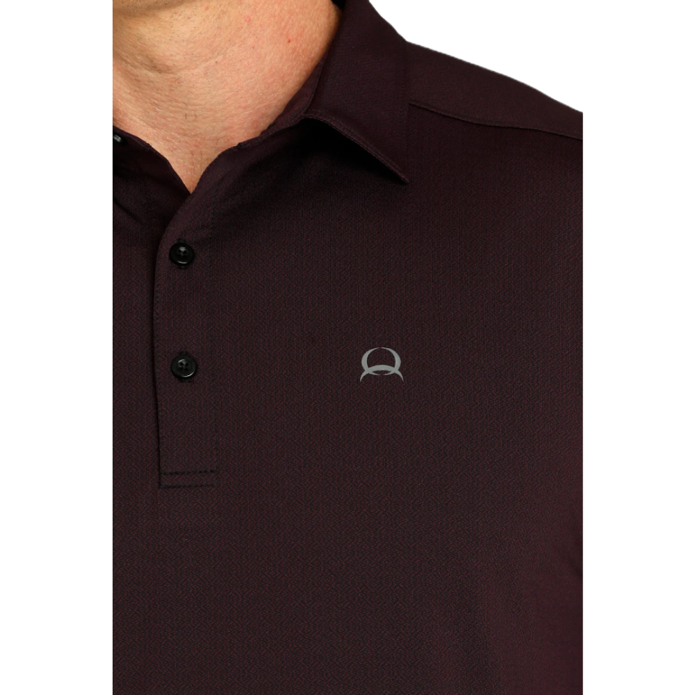 Cinch Mens Arenaflex Purple Polo Shirt MTK1863038
