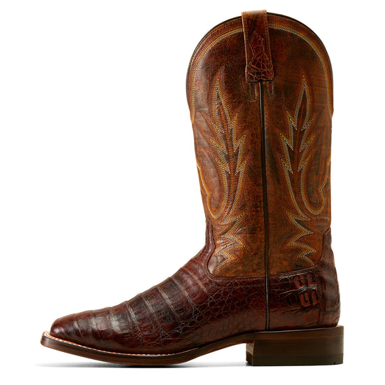 Ariat Men's Gunslinger Dark Amber Caiman Belly Western Boots 10042477