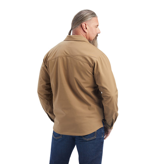 Ariat Men's Rebar DuraStretch Utility Khaki Softshell Shirt Jacket 10041695