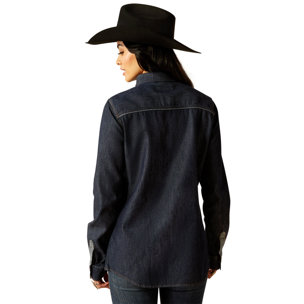 Ariat Ladies Farriday Rinse Denim Snap Button Shirt 10051882