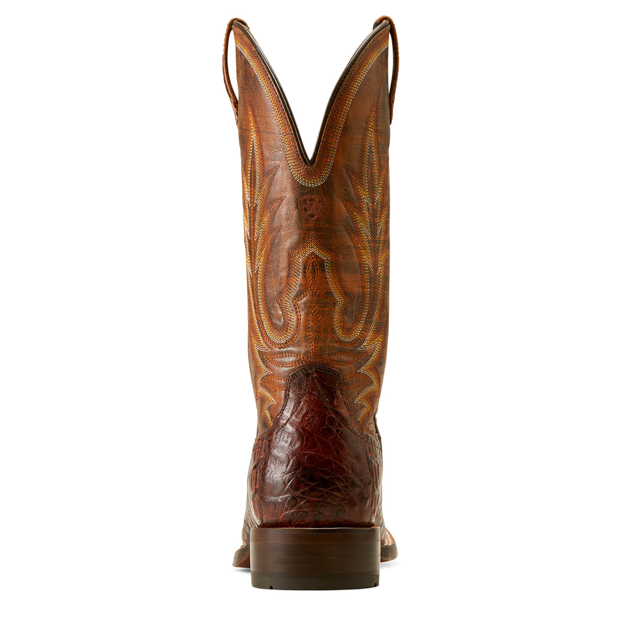 Ariat Men's Gunslinger Dark Amber Caiman Belly Western Boots 10042477