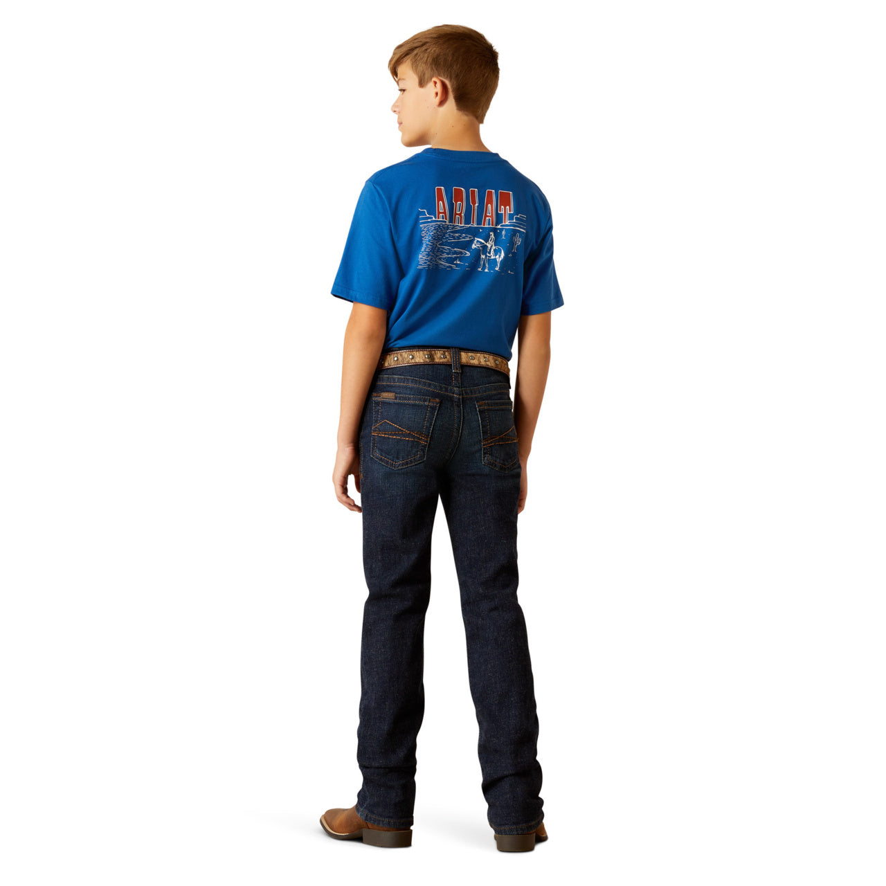 Ariat Boy s B5 Slim Romeo Mineral Blue Straight Leg Jeans 10051863