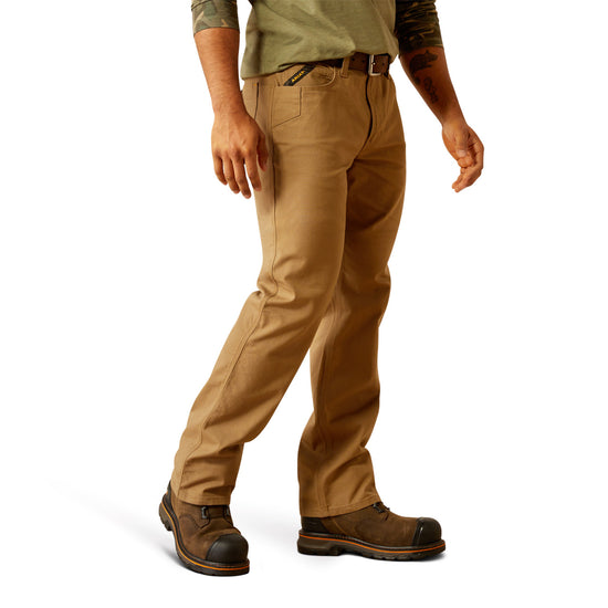 Ariat Men's Rebar M5 Made Tough Straight Leg Khaki Work Pants 10051859