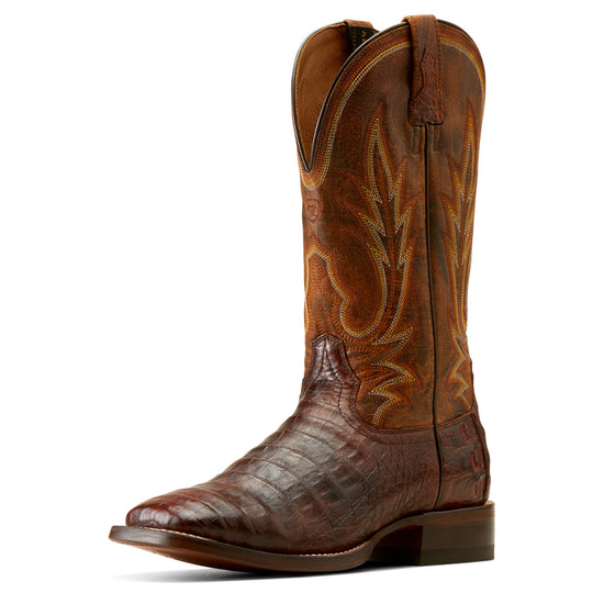 Ariat Men's Gunslinger Dark Amber Caiman Belly Western Boots 10042477