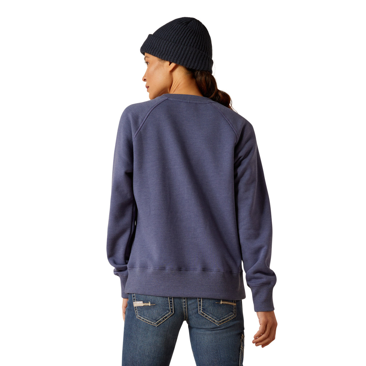 Ariat Ladies Rebar Traverse Blue Indigo Heather Sweatshirt 10053022