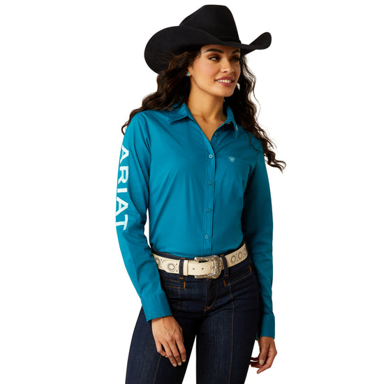 Ariat Ladies Team Kirby Ocean Depths Stretch Shirt 10054275