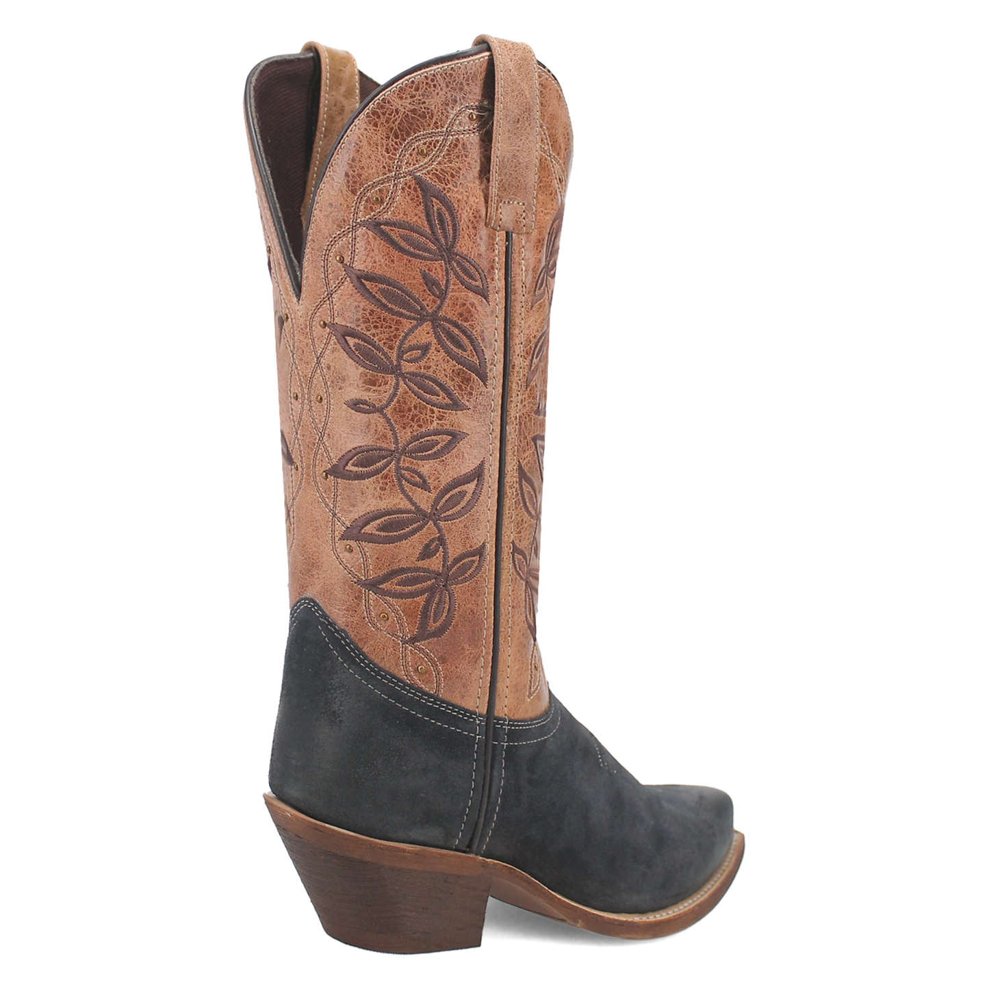 Dan Post Ladies Kama Leather Navy & Tan Western Boots 20009