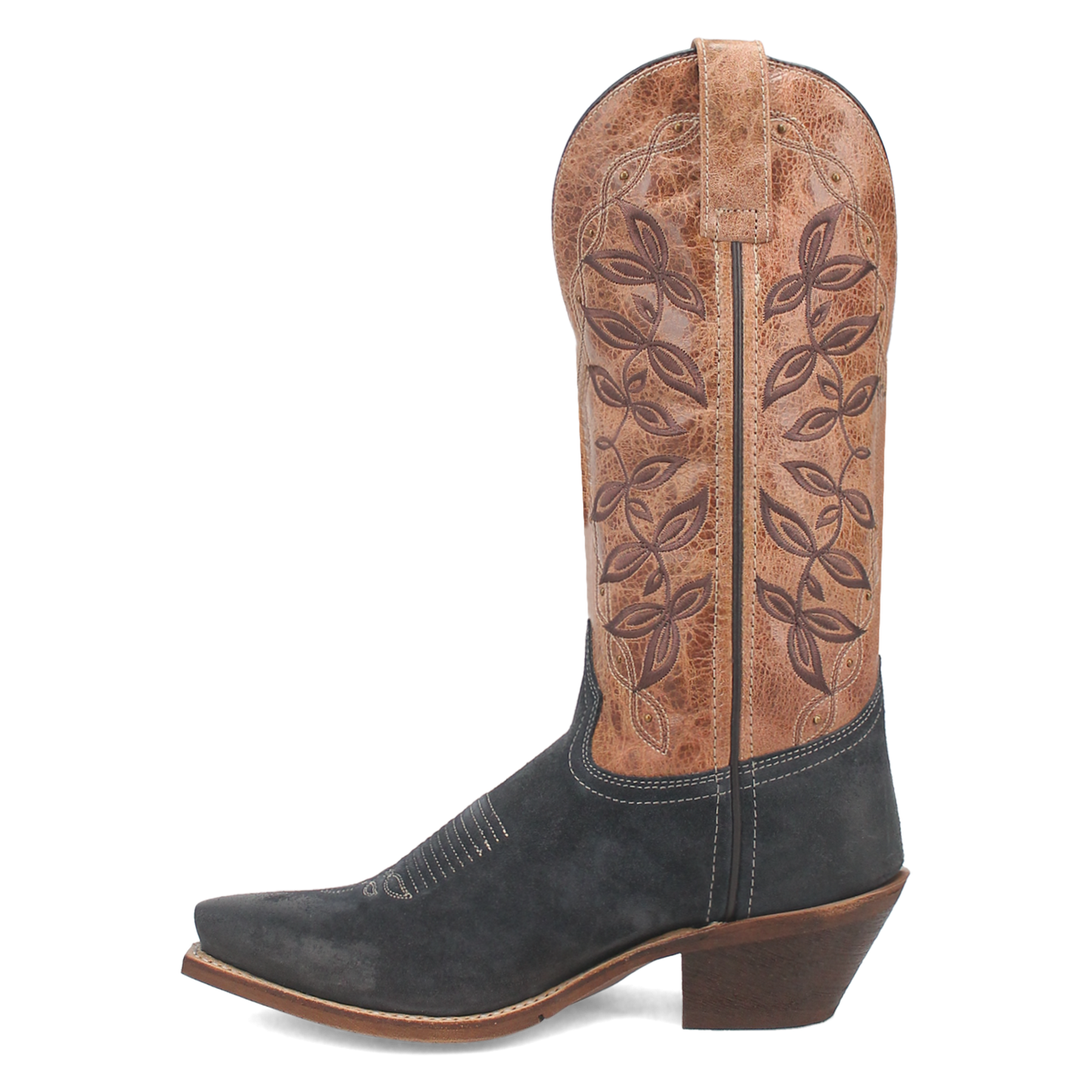 Dan Post Ladies Kama Leather Navy & Tan Western Boots 20009