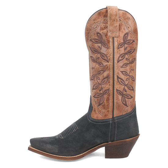 Dan Post Ladies Kama Leather Navy & Tan Western Boots 20009