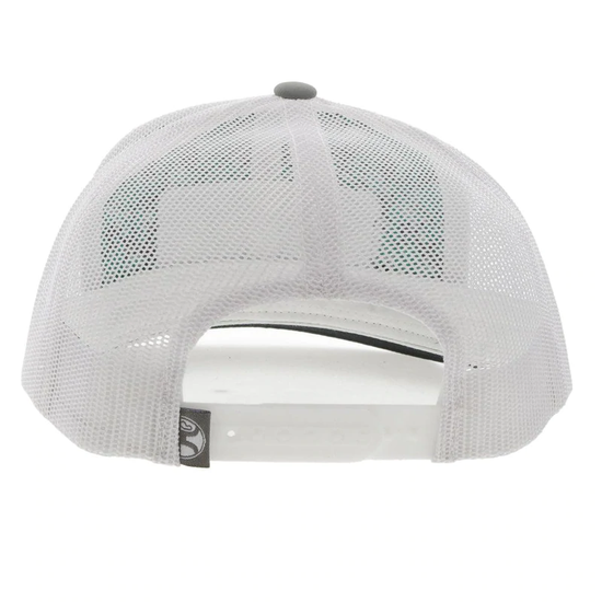 Hooey Men's Horizon 6-panel Grey and White Snapback Cap 2235T-GYWH