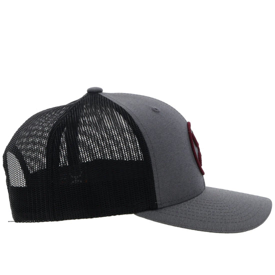 Hooey O Classic Graphic Grey & Black Trucker Cap 2309T-GYBK