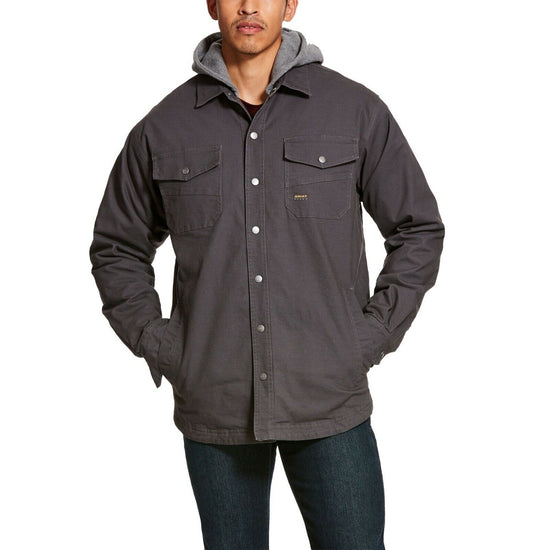 Ariat® Mens Rebar Work Grey Foundry Insulated Shirt Jacket 10027874