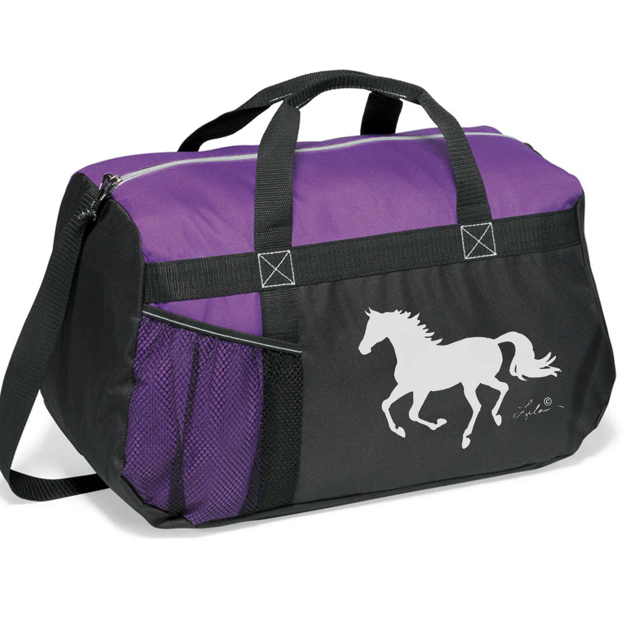 AWST Int "Lila" Galloping Horse Duffle Bag