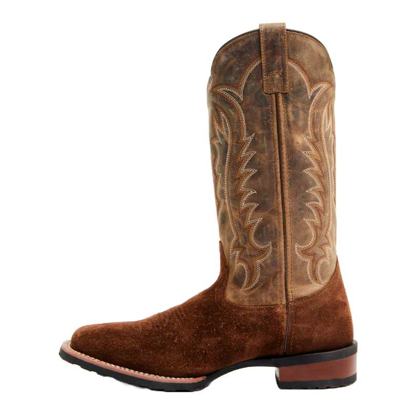 Laredo Men's Rigid Roughout Performance Broad Square Toe Western Boots 7729